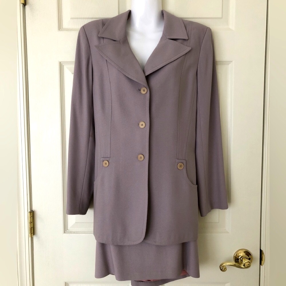 Parallel Lavender Skirt Suit Size 10